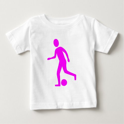 Football Player _ Magenta Baby T_Shirt