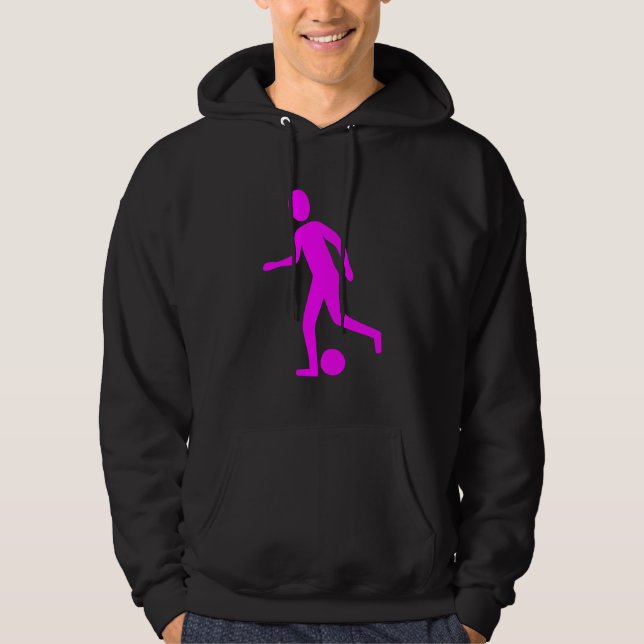 Football Player - Magenta Hoodie (Front)