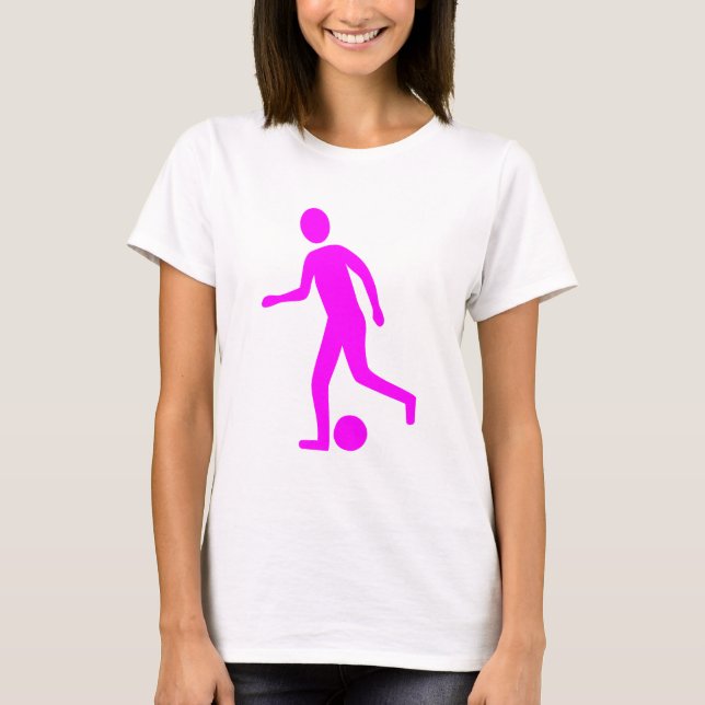 Football Player - Magenta T-Shirt (Front)