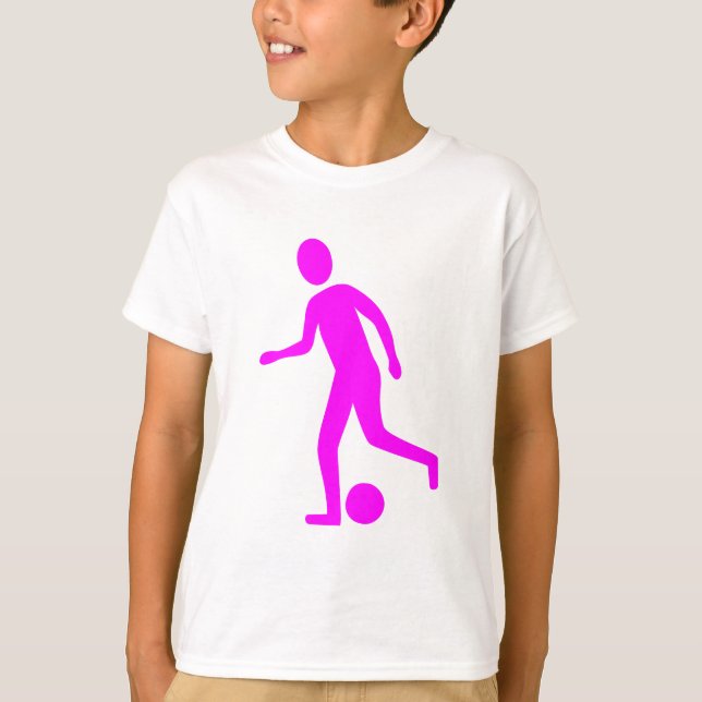 Football Player - Magenta T-Shirt (Front)