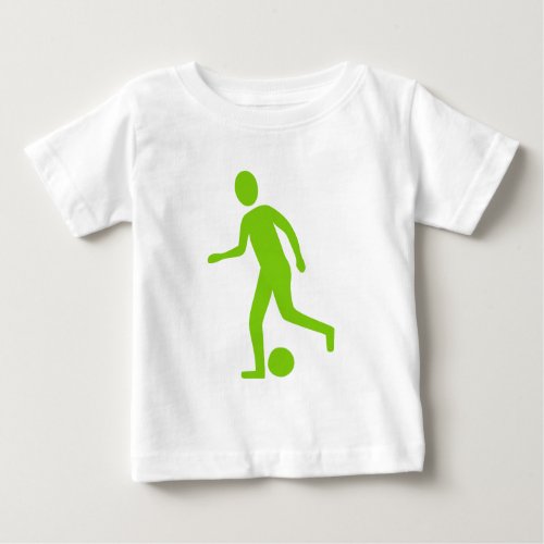 Football Player _ Martian Green Baby T_Shirt