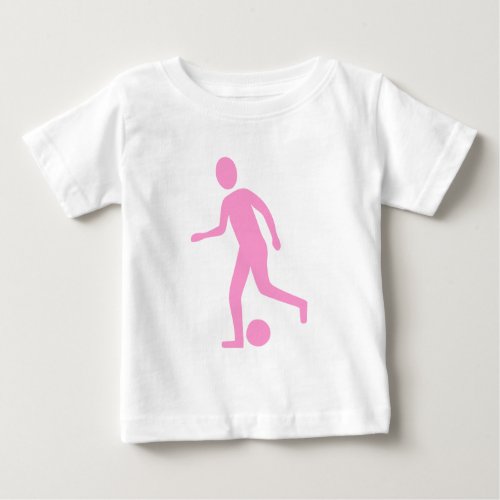 Football Player _ Pink Baby T_Shirt
