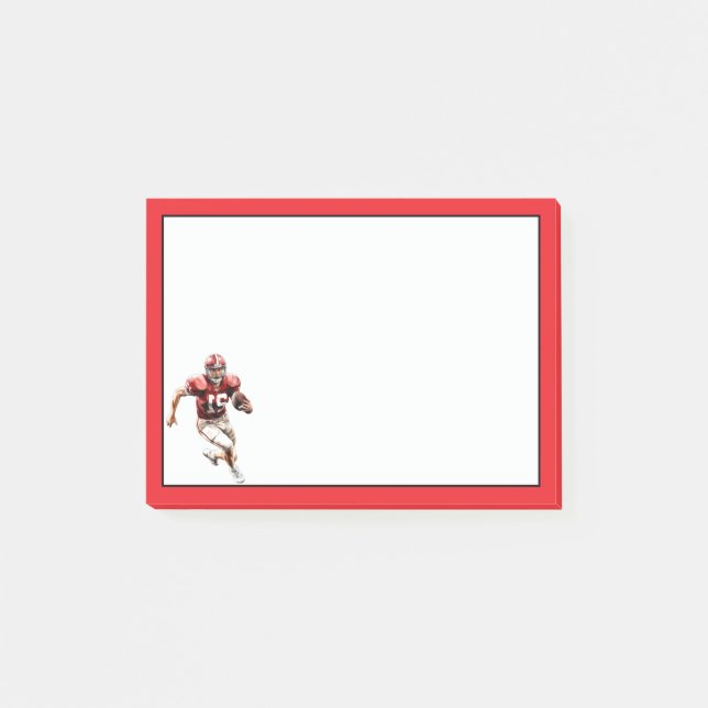 Football Player Post-it Notes (Front)