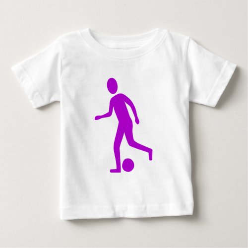 Football Player _ Purple Baby T_Shirt