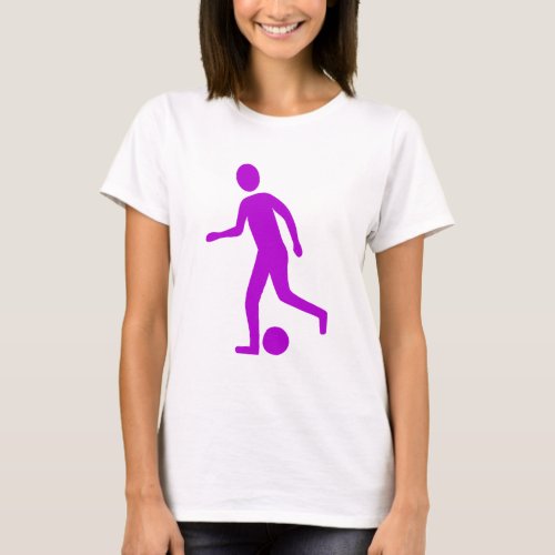 Football Player _ Purple T_Shirt