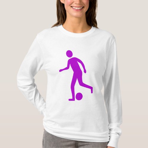 Football Player _ Purple T_Shirt