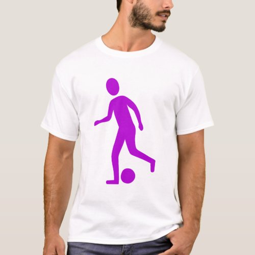 Football Player _ Purple T_Shirt