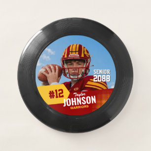 Football Player Senior Night Custom Photo Sports Wham-O Frisbee