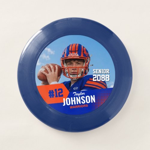 Football Player Senior Night Custom Photo Sports Wham-O Frisbee