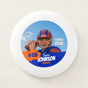 Football Player Senior Night Custom Photo Sports Wham-O Frisbee