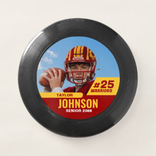 Football Player Senior Night Custom Photo Sports Wham-O Frisbee