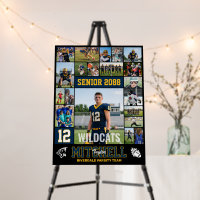 Football Player Senior Night Photo Collage Sports