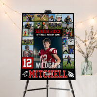Football Player Senior Night Photo Collage Sports
