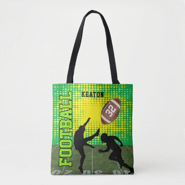 Football Player Tote Bag (Front)