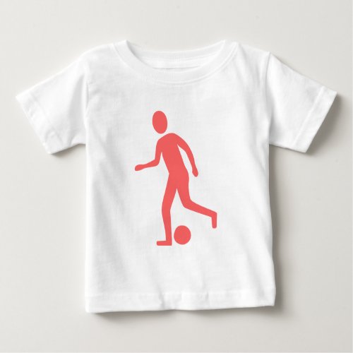 Football Player _ Tropical Pink Baby T_Shirt