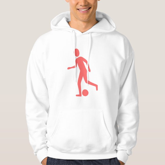 Football Player - Tropical Pink Hoodie (Front)
