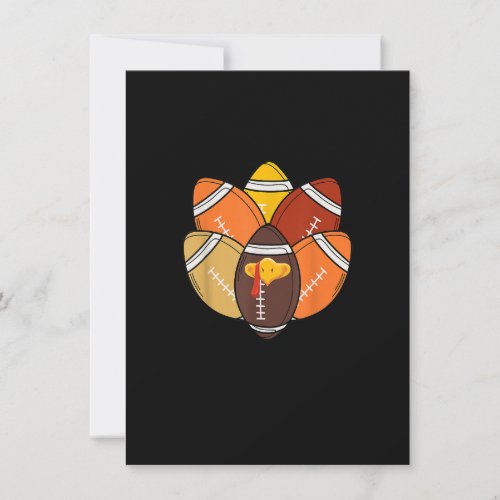 Football Player Turkey Funny Thanksgiving Day Invitation