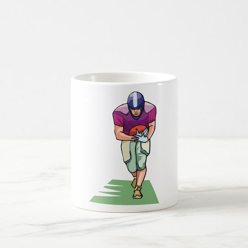 Football Player With The Ball Coffee Mug
