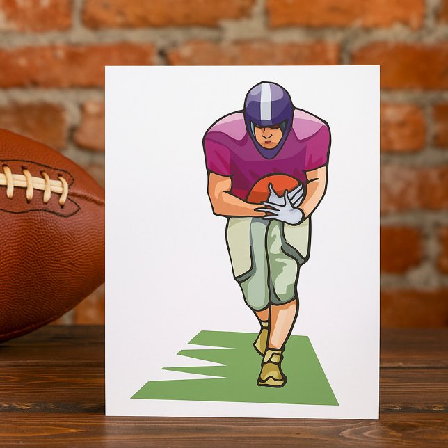 Football Player With The Ball Invitation (Creator Uploaded)