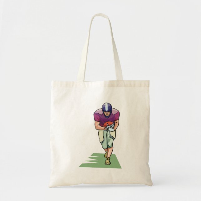Football Player With The Ball Tote Bag (Front)