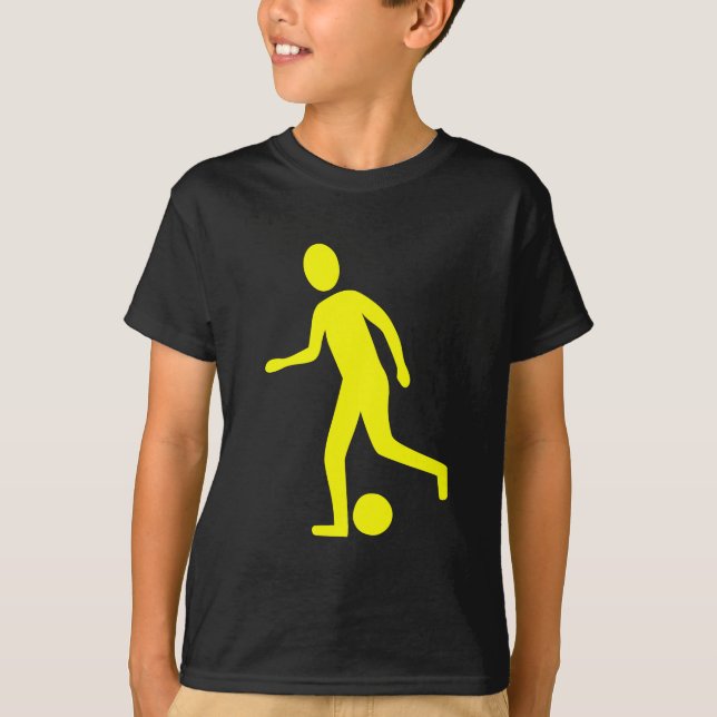 Football Player - Yellow T-Shirt (Front)