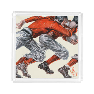 Football Players Acrylic Tray