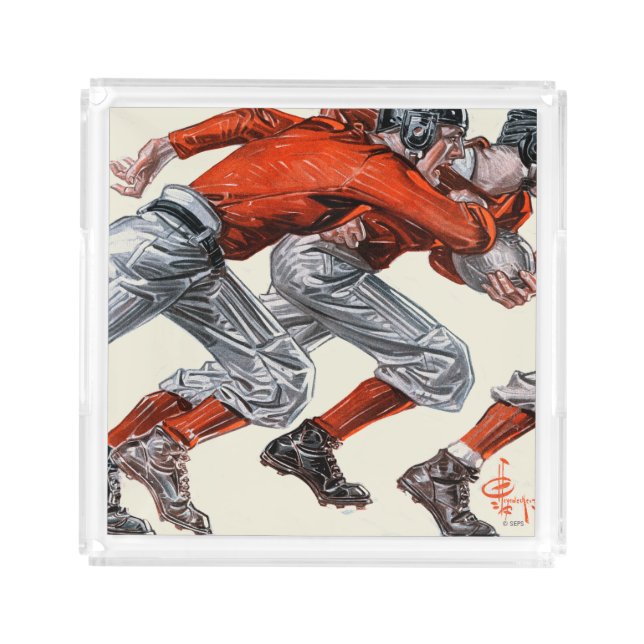 Football Players Acrylic Tray (Front)