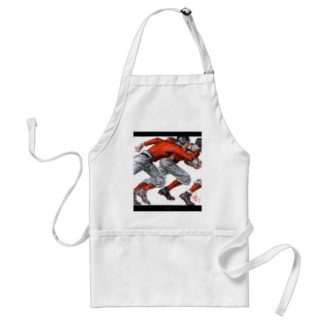 Football Players Adult Apron (Front)