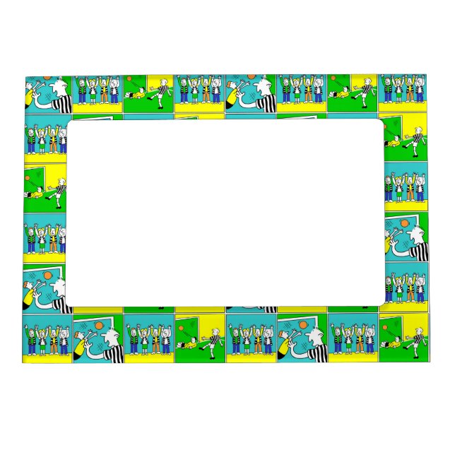 Football Players and Fans Magnetic Frame (Front)