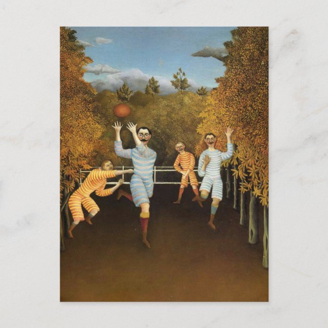 Football Players by Henri Rousseau Postcard (Front)
