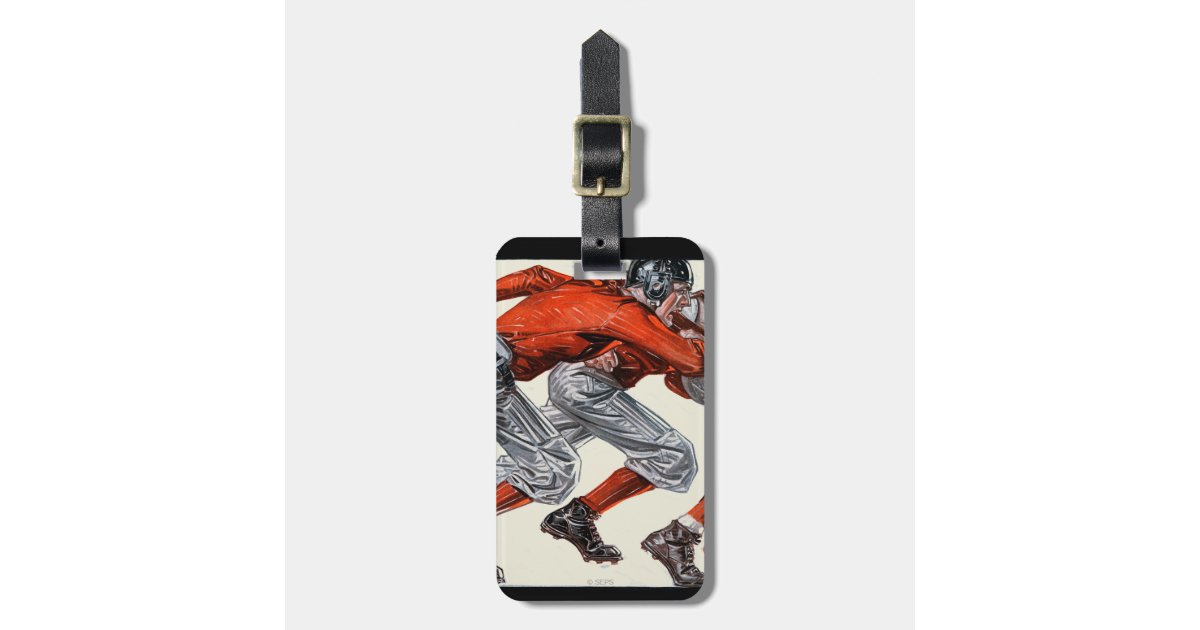 Football Players Luggage Tag | Zazzle