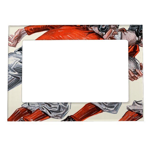 Football Players Magnetic Photo Frame (Front)