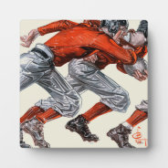 Football Players Plaque at Zazzle