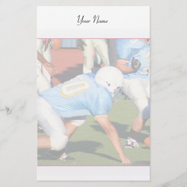 Football players stationary stationery (Front)