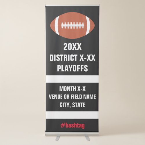 Football Playoffs or Championship Game Banner