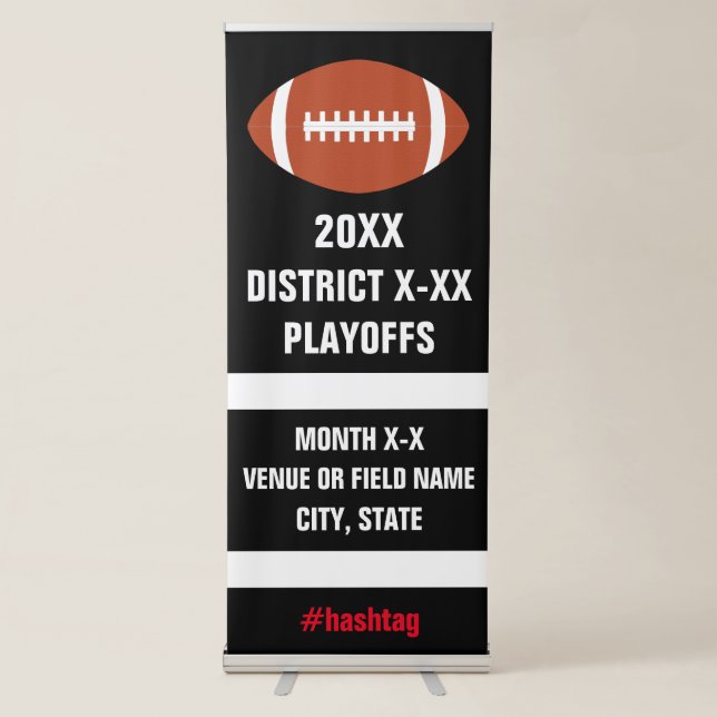 Football Playoffs or Championship Game Banner (Front)