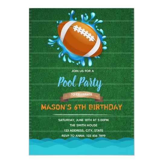 Football Pool Party invitation | Zazzle.com