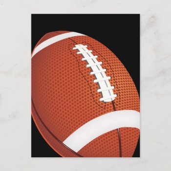 Football Postcard by sports_store at Zazzle