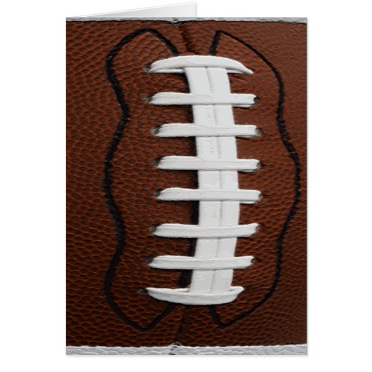 Football Print Pattern Background Cards (Front)
