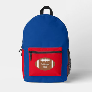 Football Printed Backpack