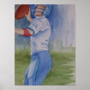 Football Quarterback Poster