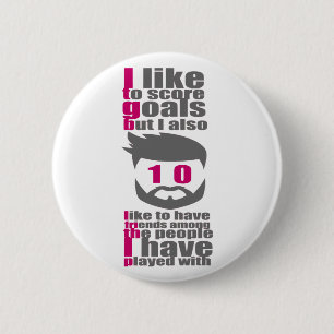 Football quote succes life button