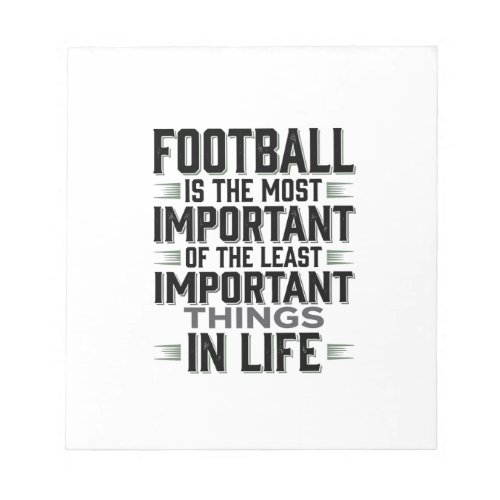 Football Quote Vintage Typography Shirt Design_1 Notepad