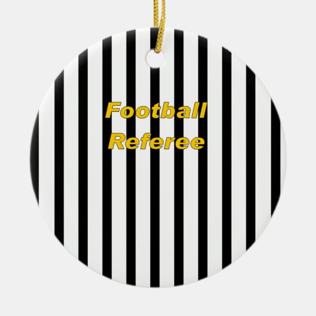 Football Referee Ornament (Front)