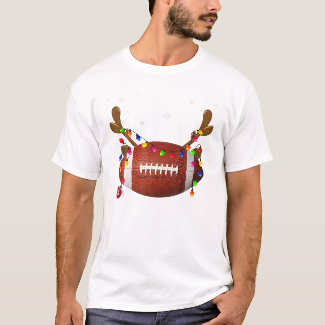 Football Reindeer Matching T-Shirt (Front)