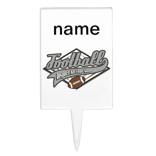 Football Respect Cake Topper (Front)
