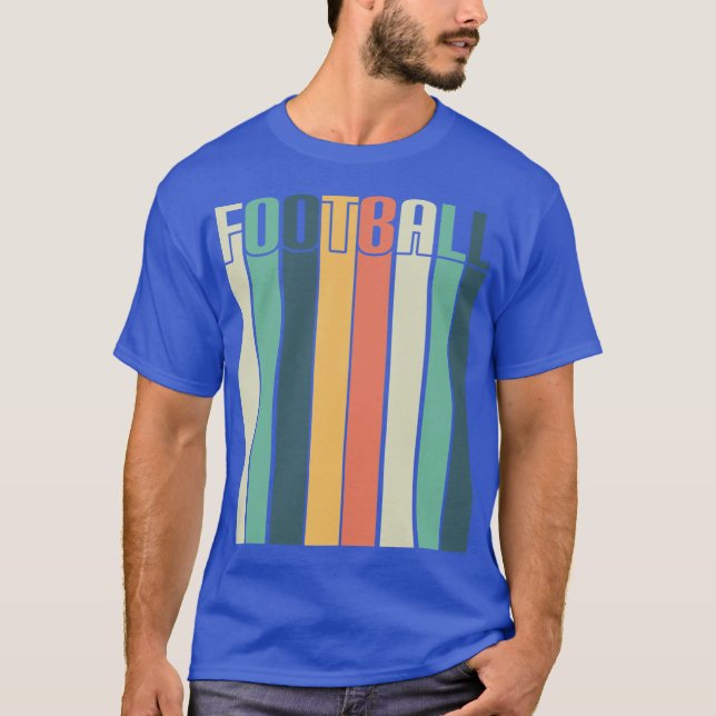Football Retro Stripes Oversized T-Shirt (Front)