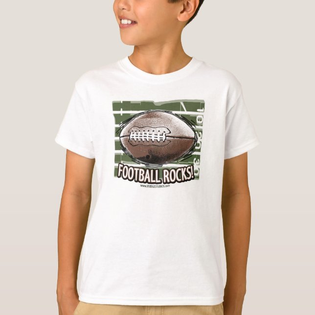 Football Rocks! T-Shirt (Front)