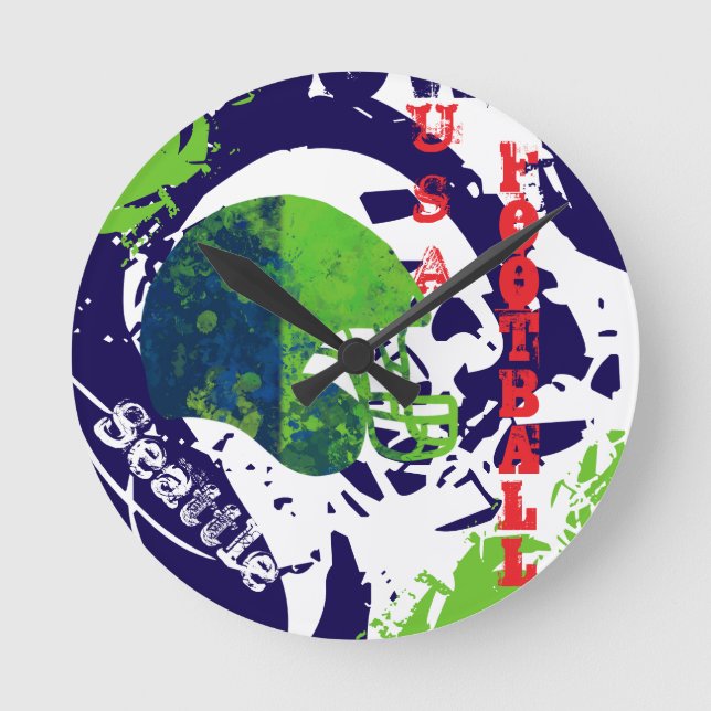 FOOTBALL ROUND CLOCK (Front)