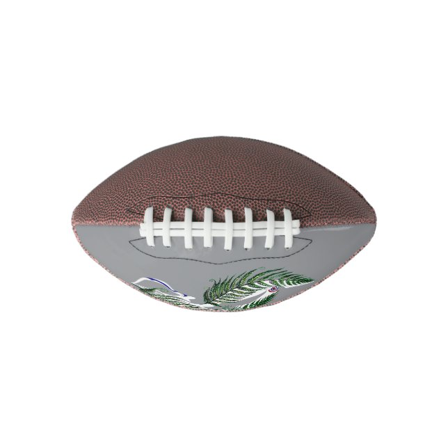 Football Rugby Ball NZ Aotearoa Fern Design (Front)
